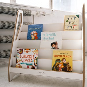 MAXI libreria Montessori e contenitore per giocattoli, mobili per bambini, regalo perfetto per bambini immagine 3