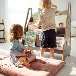 Bibliothèque MAXI Montessori et rangement de jouets, meubles pour enfants, cadeau parfait pour bébé image 3