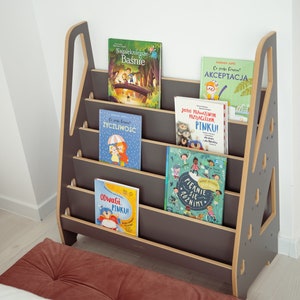 Bibliothèque MAXI Montessori et rangement de jouets, meubles pour enfants, cadeau parfait pour bébé image 10