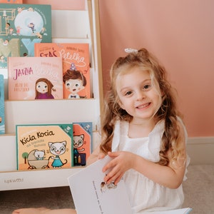 MINI Montessori boekenplank en speelgoedopslag, kindermeubilair, perfect babycadeau afbeelding 4