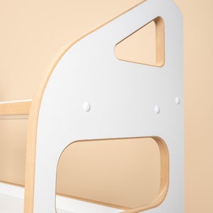 Scaffale per giocattoli MAXI montessori, deposito per bambini, scaffale per giocattoli moderno, scaffale in legno, scaffale per bambini, mobili in legno immagine 4