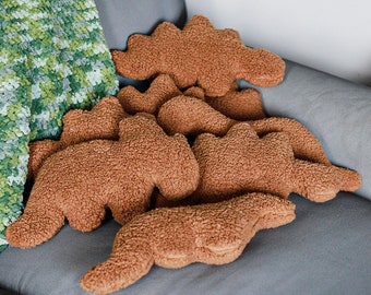 Dino Nugget Plushie! Dino nug pillow, decorative, comfortable, soft & cute dinosaur plush; viral on Instagram. Great gift for a nug lover!