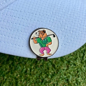 Funky Golf Ball Marker Dogs | Golf Token | Sport | Birthday Gift | Dad Present | Golfer | Gift | Golf Ball
