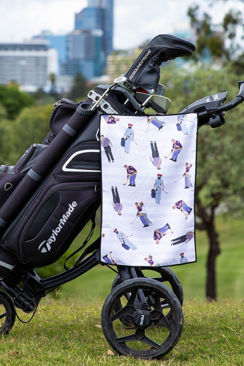 Happy Shooter Golf Towel Happy Gilmore Golfer Gift, Birthday Gift, Christmas Gift, Fathers Day Dad Gift, Gifts for Men, Women Golf Gift zdjęcie 1