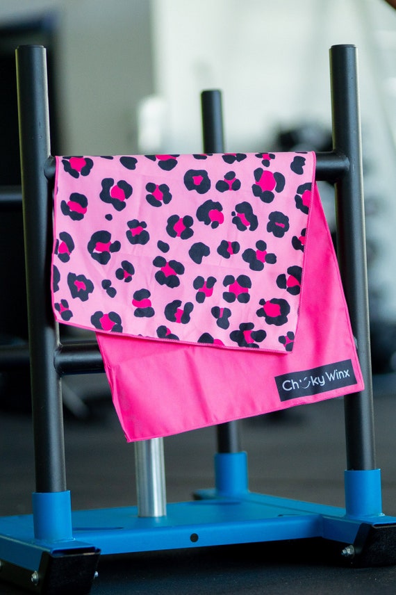 Hot Pink Leopard Funky Gym Towel Sports Towel Yoga Pilates Towel Workout  Towel Quick Dry Absorbent Microfibre Sport Cheeky Winx 