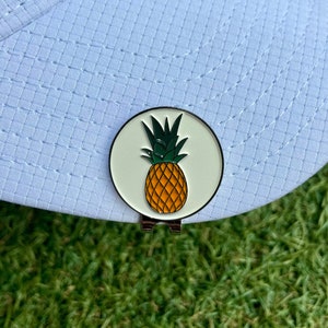 Funky Golf Ball Marker Pineapple | Golf Token | Sport | Birthday Gift | Dad Present | Golfer | Gift | Golf Ball
