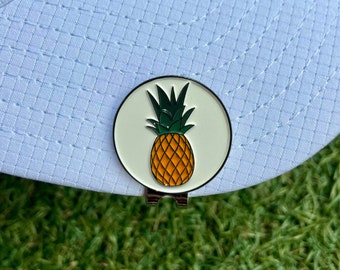 Funky Golf Ball Marker Pineapple | Golf Token | Sport | Birthday Gift | Dad Present | Golfer | Gift | Golf Ball