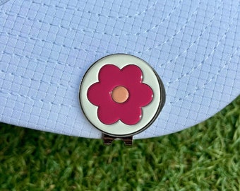 Funky Golf Ball Marker Daisy | Golf Token | Sport | Birthday Gift | Dad Present | Golfer | Gift | Golf Ball