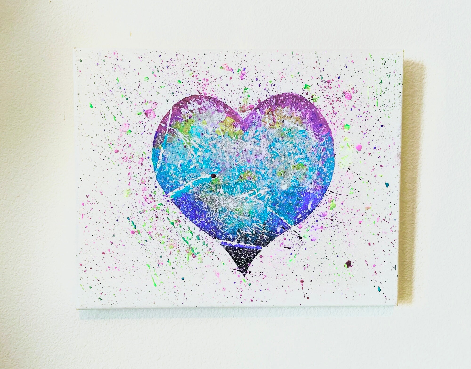 Endless Love Acrylic Painting on Canvas Hand drawn Acrylic Etsy