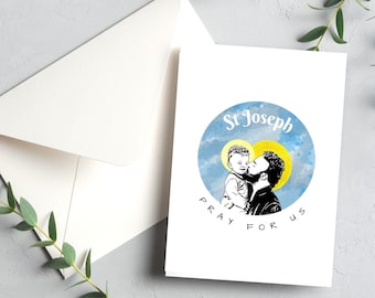 5 pack St Joseph cards with envelopes