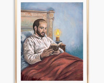 Saint Ignatius of Loyola Consolation Fine Art Print | Catholic Painting | Saint Portrait | Jesuit Art