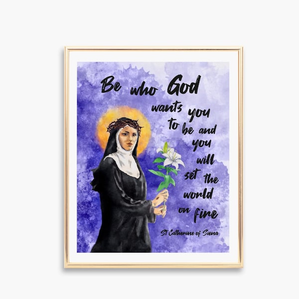 St Catherine of Siena - Etsy