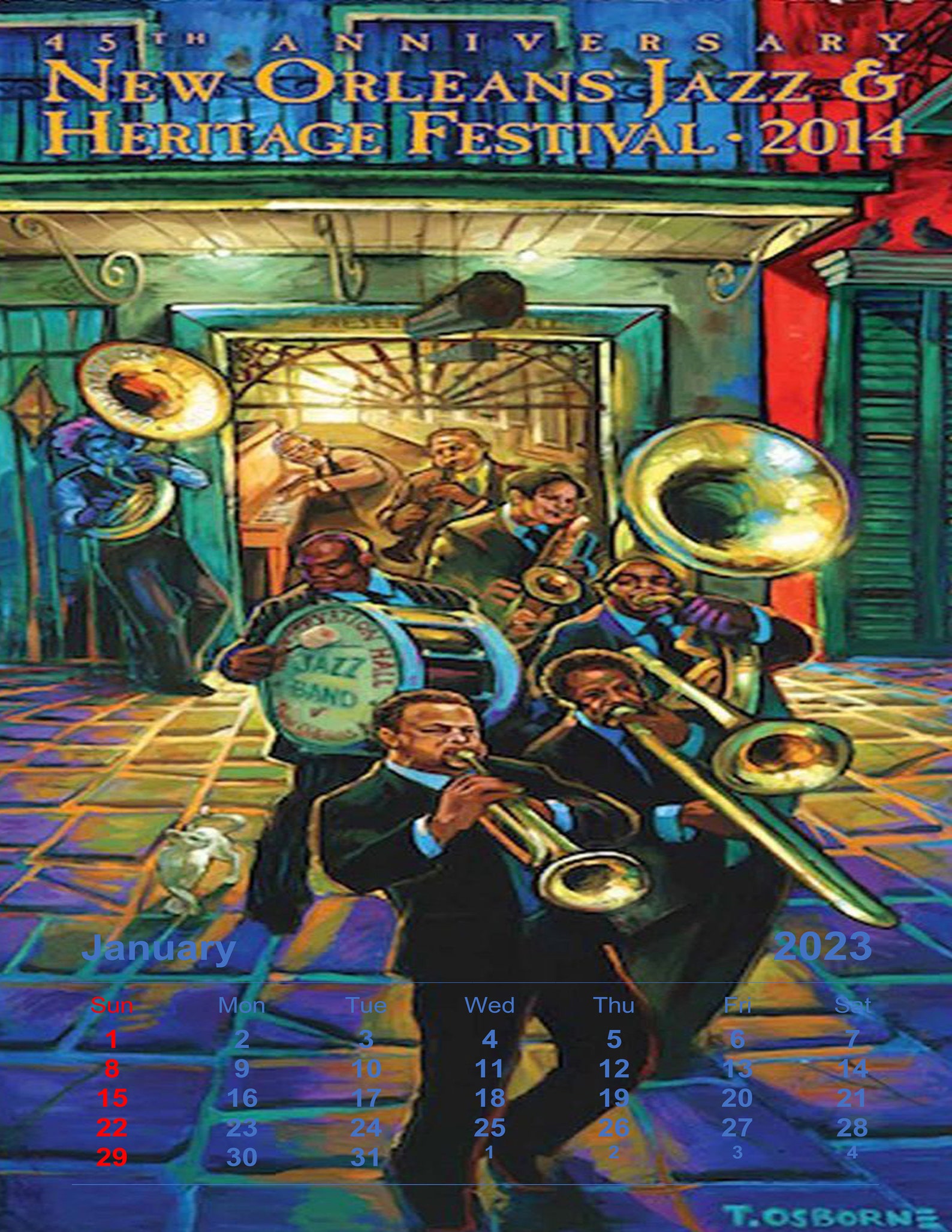 Jazz Wall Calendar 2023 / Wall Calendar 2023 / Art Wall Etsy Australia