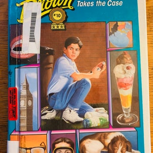 Encyclopedia Brown Takes the Case #10 Donald J. Sobol Bantam Skylark 80s print hardcover vintage kids book ex library
