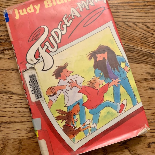 Vintage Fudge A Mania by Judy Blume Dutton Children’s Books 1990 HC Ex Lib Dust Jacket First Edition