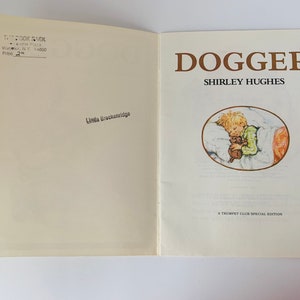 Dogger, vintage 90s softcover childrens book, written and illustrated by Shirley Hughes image 3