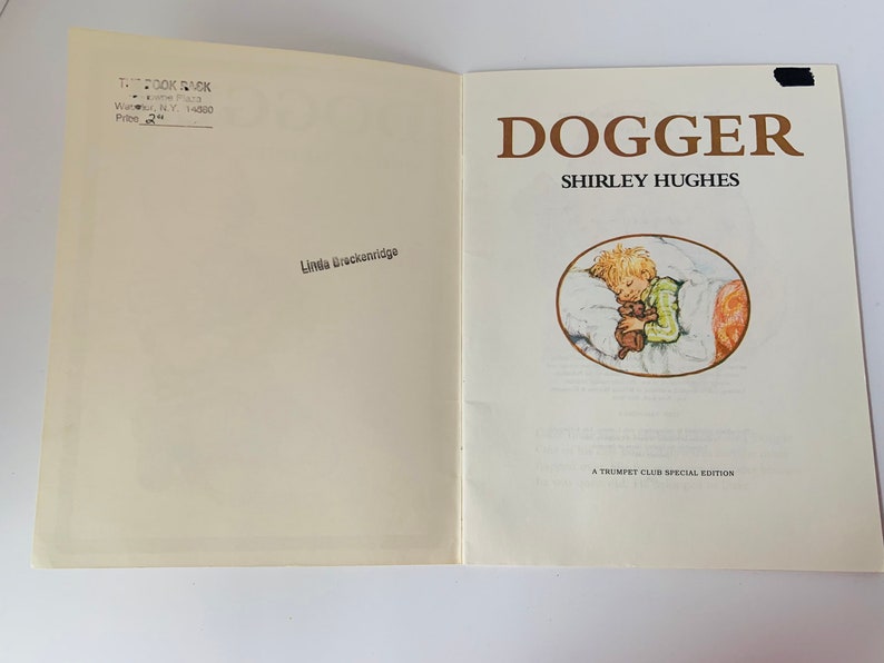 Dogger, vintage 90s softcover childrens book, written and illustrated by Shirley Hughes image 3