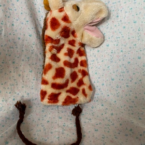 Vintage Dakin Giraffe Plush Hand Puppet 1978 11”