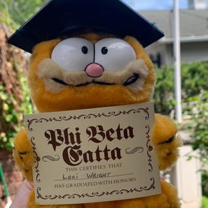 Garfield Graduate - Etsy