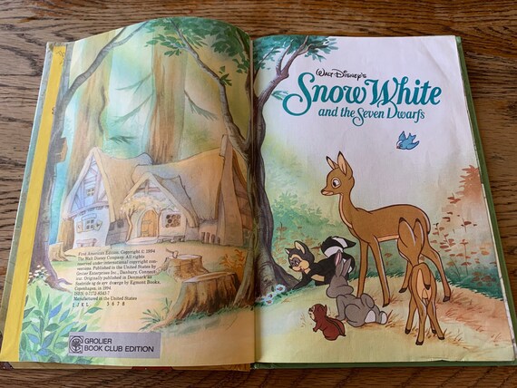 Vintage Walt Disney's Snow White and the Seven Dwarfs First