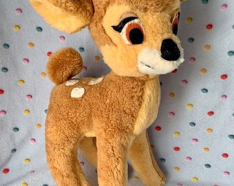 Vintage 60s Bambi Plush Walt Disney Productions California Stuffed Toys 16” USA