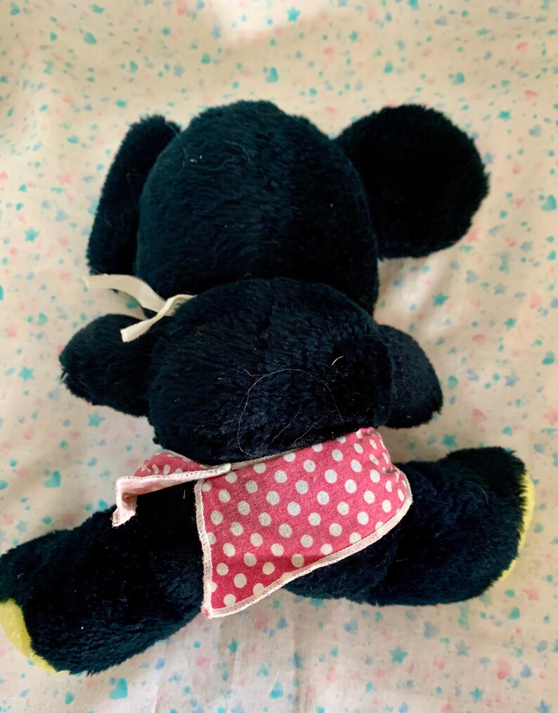 Vintage Walt Disney Minnie Mouse Plush 9” Shredded Clippings Nutshells image 4