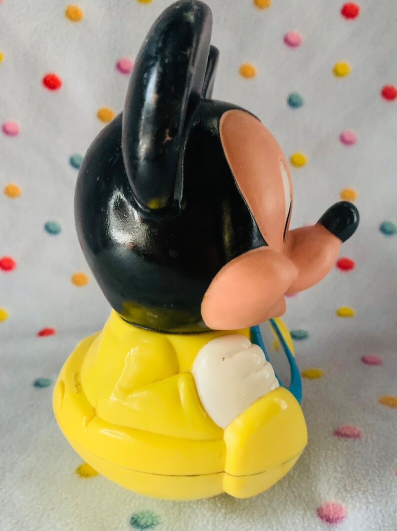 Vtg 1984 Disney 7 Mickey Mouse Roly Poly Chime Mirror Toy - Etsy