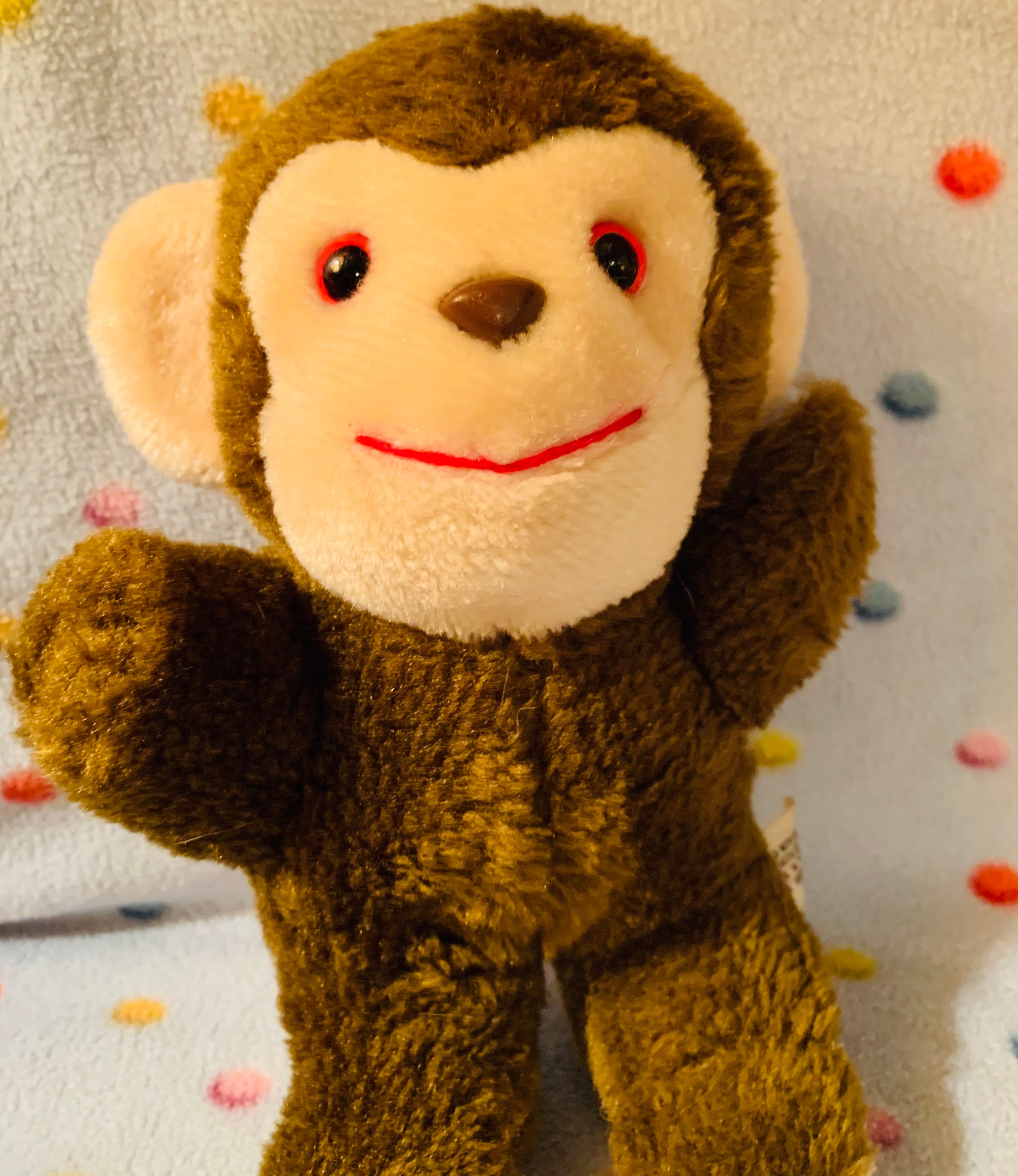 Vintage Monkey plush advertising merchandise for United China and 