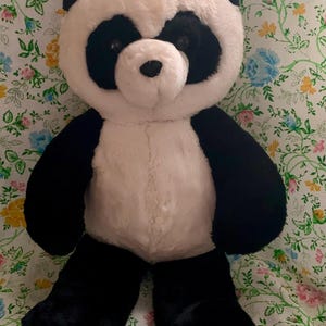 Fun Farm Dakin Honey Jo Panda Bear Plush Black White Vintage 1986 Stuffed Toy 22”