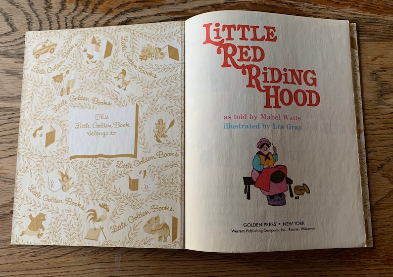 Vintage A Little Golden Book Little Red Riding Hood by Mabel Watts ...
