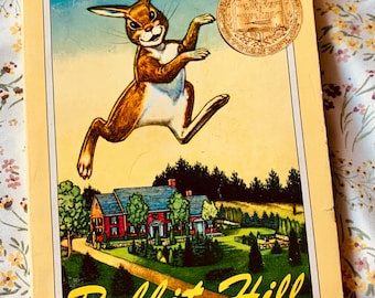 Vintage Rabbit Hill Paperback Robert Lawson Troll Associates 1944/1972 Caldecott Award chapter book