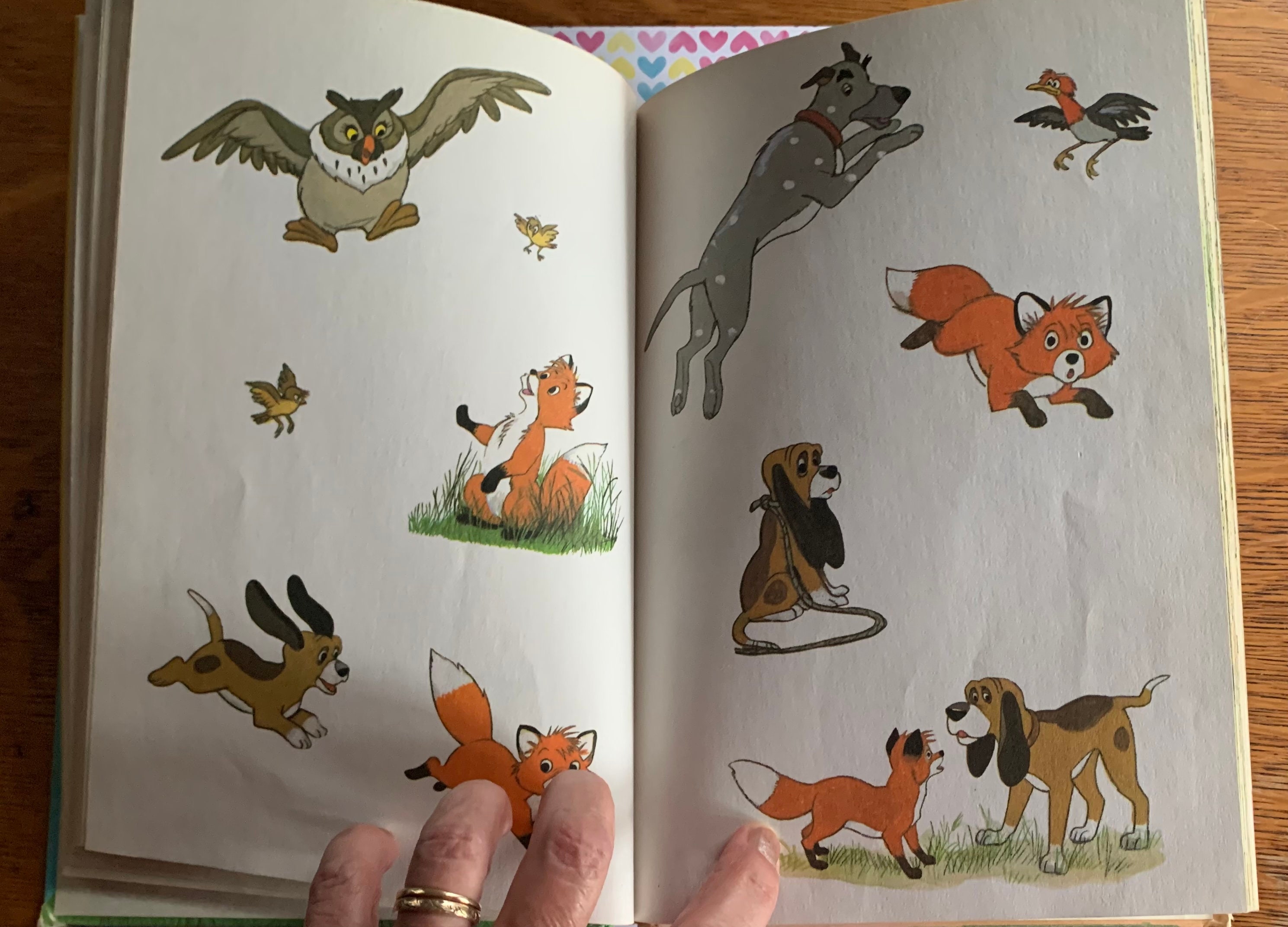 Walt Disney Tod and Copper 1981 Fox and Hound Book Wonderful World of ...