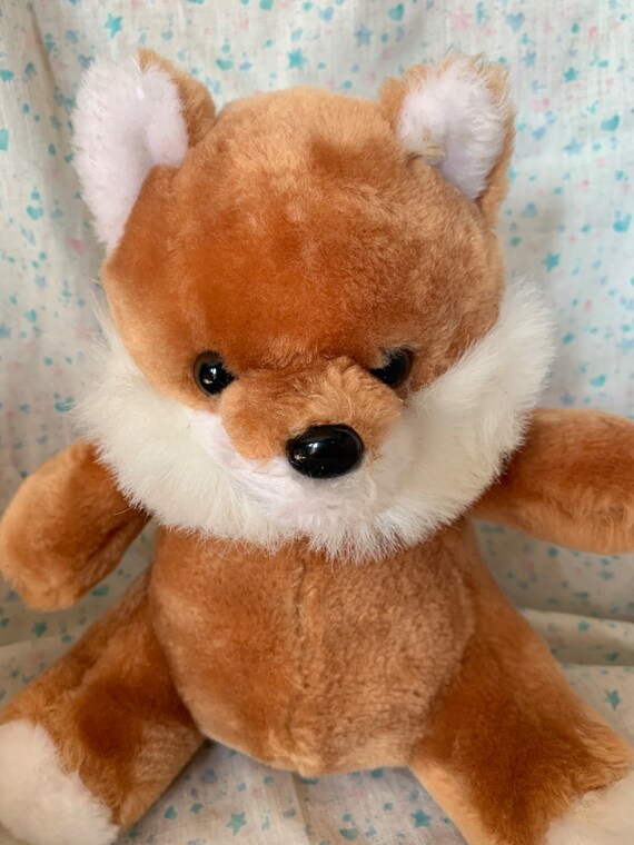 Vintage Steven Smith Fox Plush 9” 80s Stuffed Animal Made in Korea