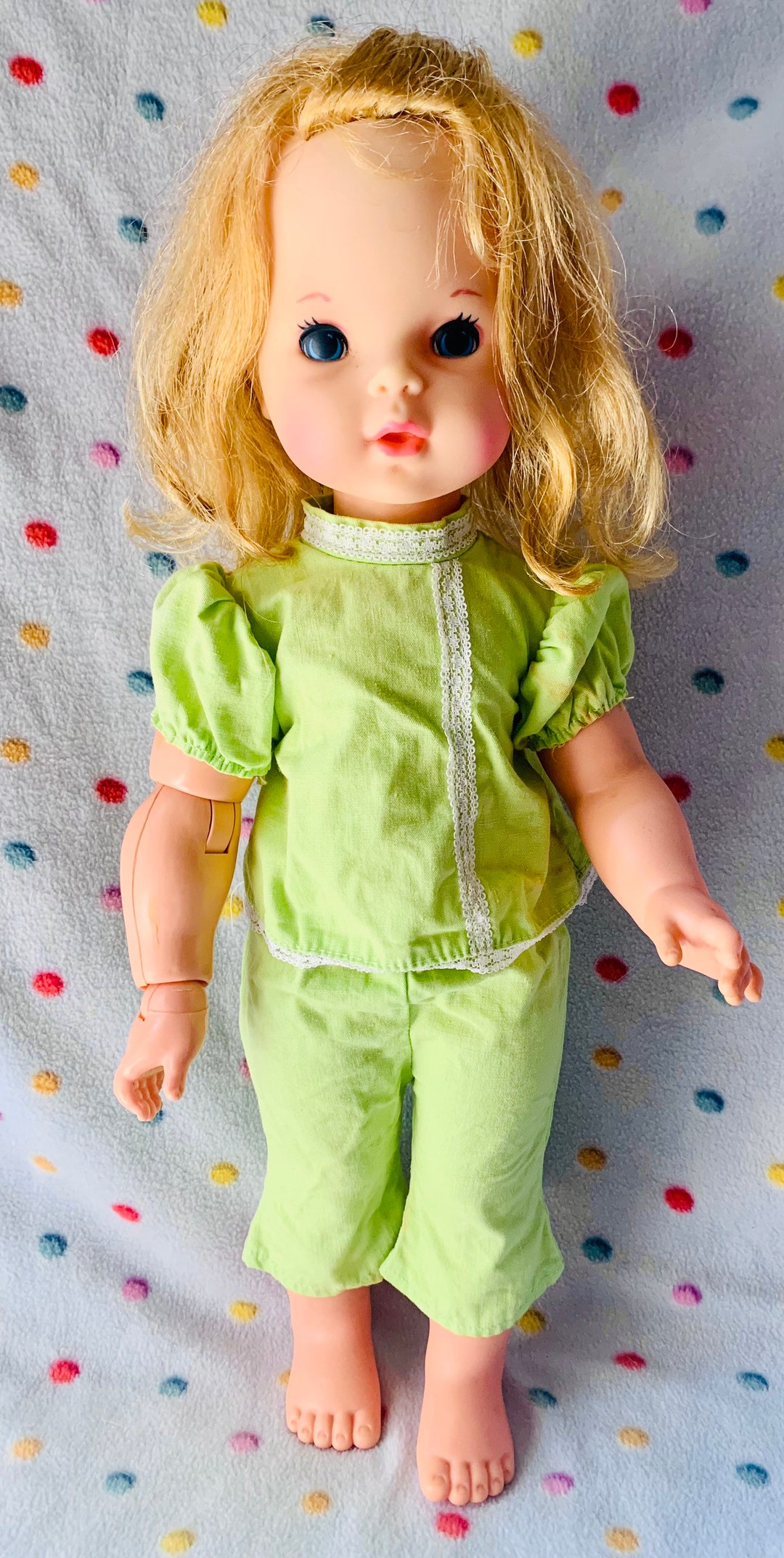 Vintage Mattel Sketchy Plastic 19 Doll1969 60s Style Etsy