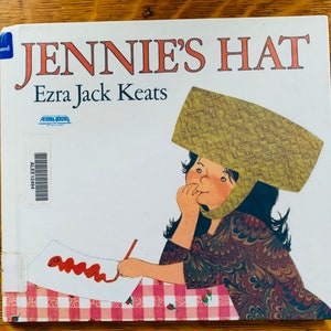 Vintage Jennie’s Hat children’s book hc by Ezra Jack Keats 1966/1985   First Harper Trophy disc library edition