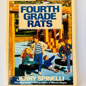 Fourth Grade Rats  vintage 90s Apple Paperbacks by Jerry Spinelli  Scholastic chapter book 1991