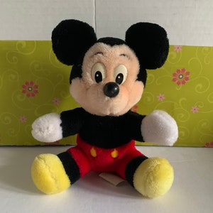 Vintage Mickey Mouse Plush Stuffed Animal 6” Disneyland Walt Disney World Nostalgia 60/70s era image 2