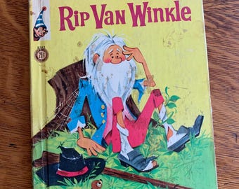Vintage Rand McNally Elf Book Rip Van Winkle 1961 hardcover