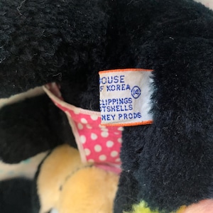 Vintage Walt Disney Minnie Mouse Plush 9” Shredded Clippings Nutshells image 5