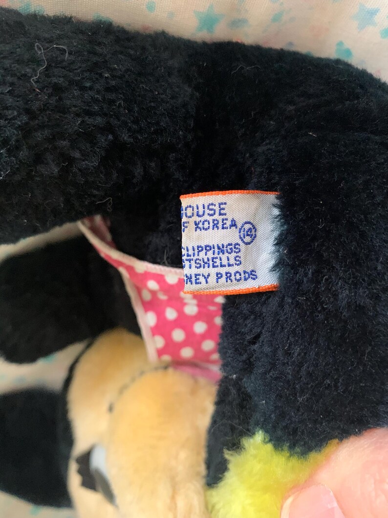 Vintage Walt Disney Minnie Mouse Plush 9” Shredded Clippings Nutshells image 5