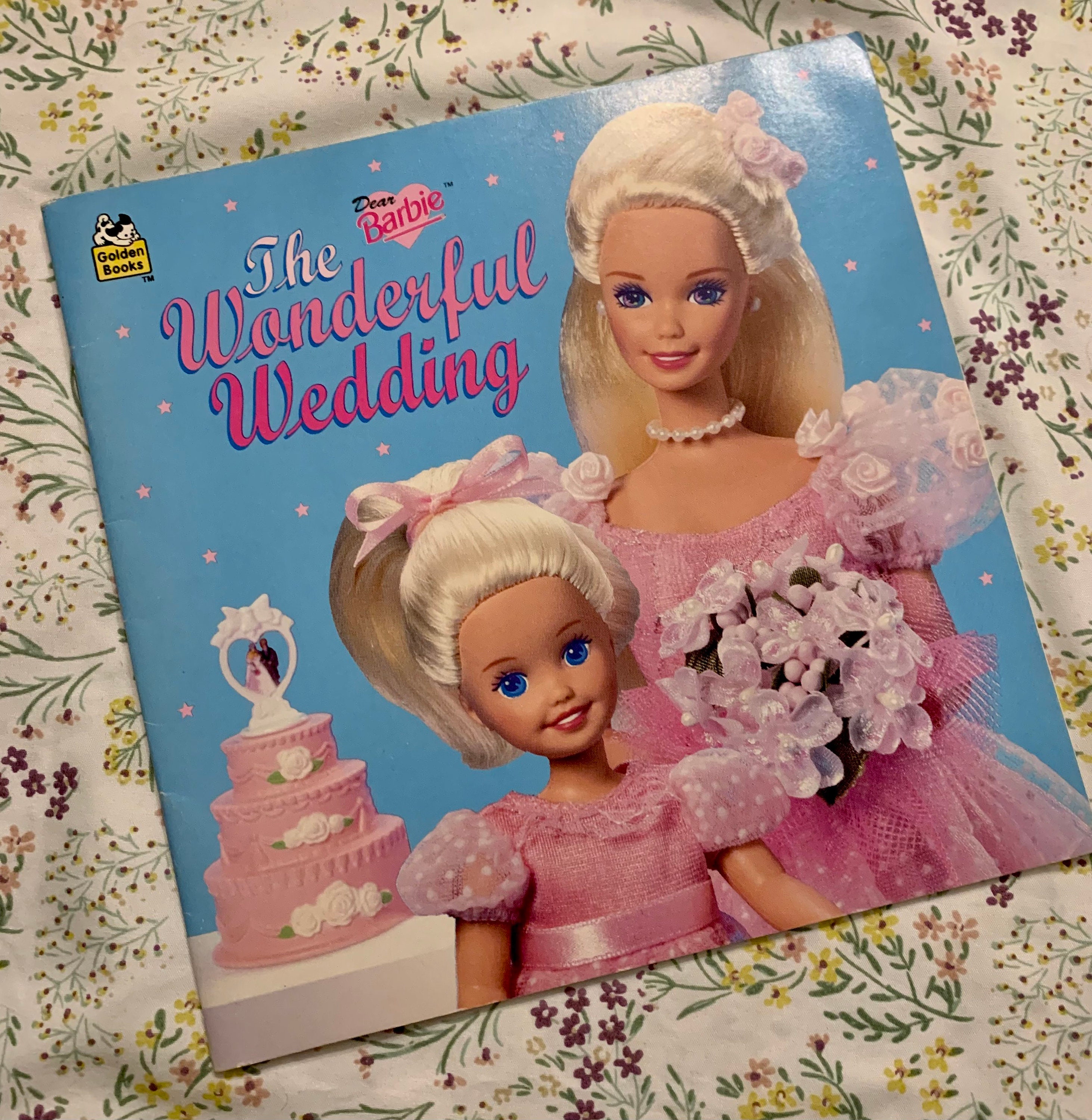 The Dear Barbie Wonderful Wedding 1997 Yr Softcover Jean Waricha SI Artists Golden Book Etsy Canada