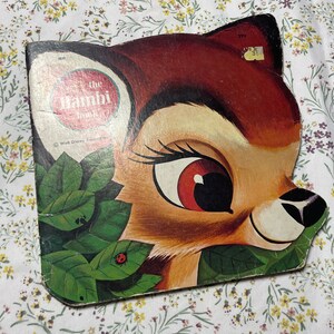 Vintage Golden Shape The Bambi Book 1941/1974 Walt Disney Softcover Golden Press Walt Disney Studios