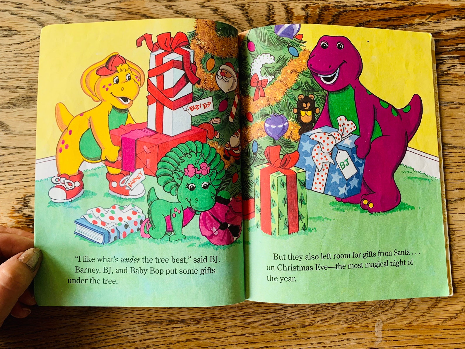 Vintage Barney the Best Christmas Eve Little Golden Book 1997  Etsy