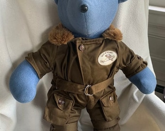 Vintage Spirit of St Louis North American Bear co Blue Bear In Pilot Uniform 1979
