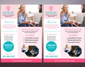 Mental Health flyer|FITNESS FLYER CANVA|A4 wellness Flyer template|mental health| printable  editable| |diy flyer |digital |instant download