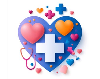 Medicare Health png| kids gift |Health poster| social media flyer| heart| planner stickers| transparent PNG| digital|instant download|