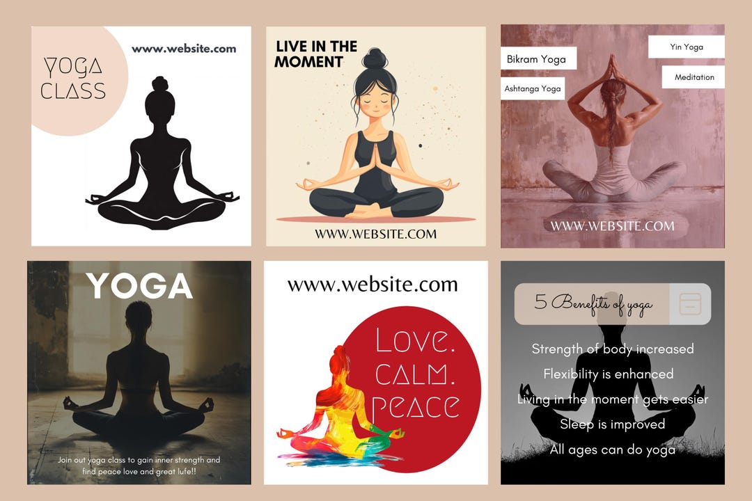 Yoga Health Flyer | Canva| Social Media Flyer| Instagram Post| Web ...
