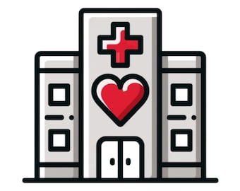 Clinic Health png| kids gift |Health poster| social media flyer| heart| planner stickers| transparent PNG| digital|instant download|
