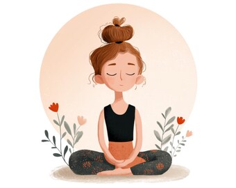 Mindfulness Health png| kids gift |Health poster| social media flyer| heart| planner stickers| transparent PNG| digital|instant download|