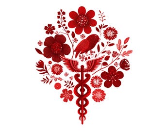 Floral Health png| kids gift |Health poster| social media flyer| heart| planner stickers| transparent PNG| digital|instant download|